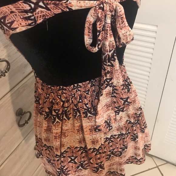 Strapless Boho Mini Dress Small - Picture 8 of 10